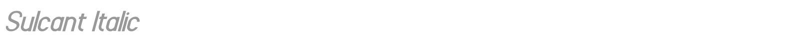Sulcant font preview